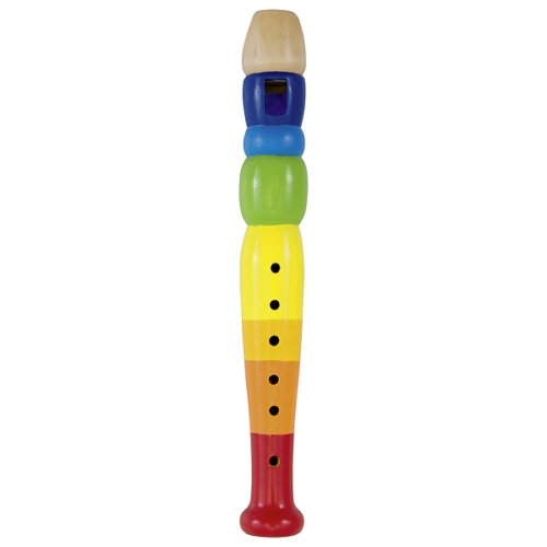 Goki houten Fluit regenboog