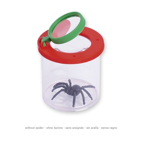 Goki insectenpotje met Vergrootglas en spin