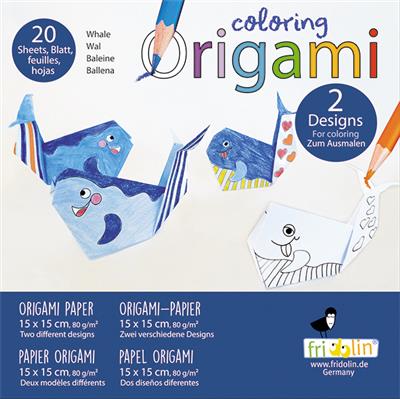 Coloring Origami - Walvis > 6 jaar