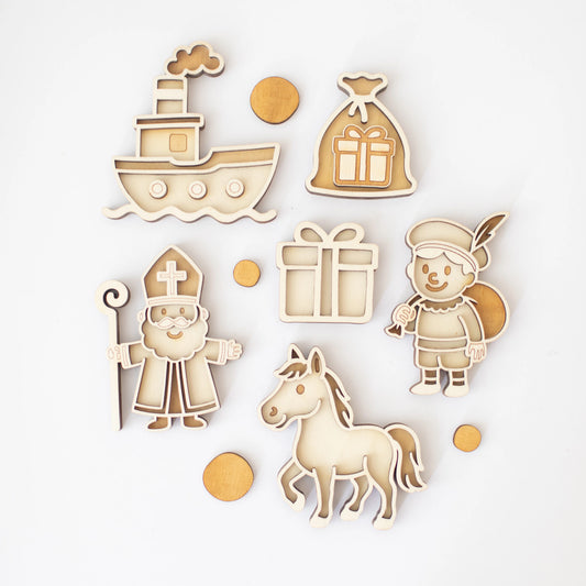 Studio de Rijk Speeltray miniset - Sint & Piet