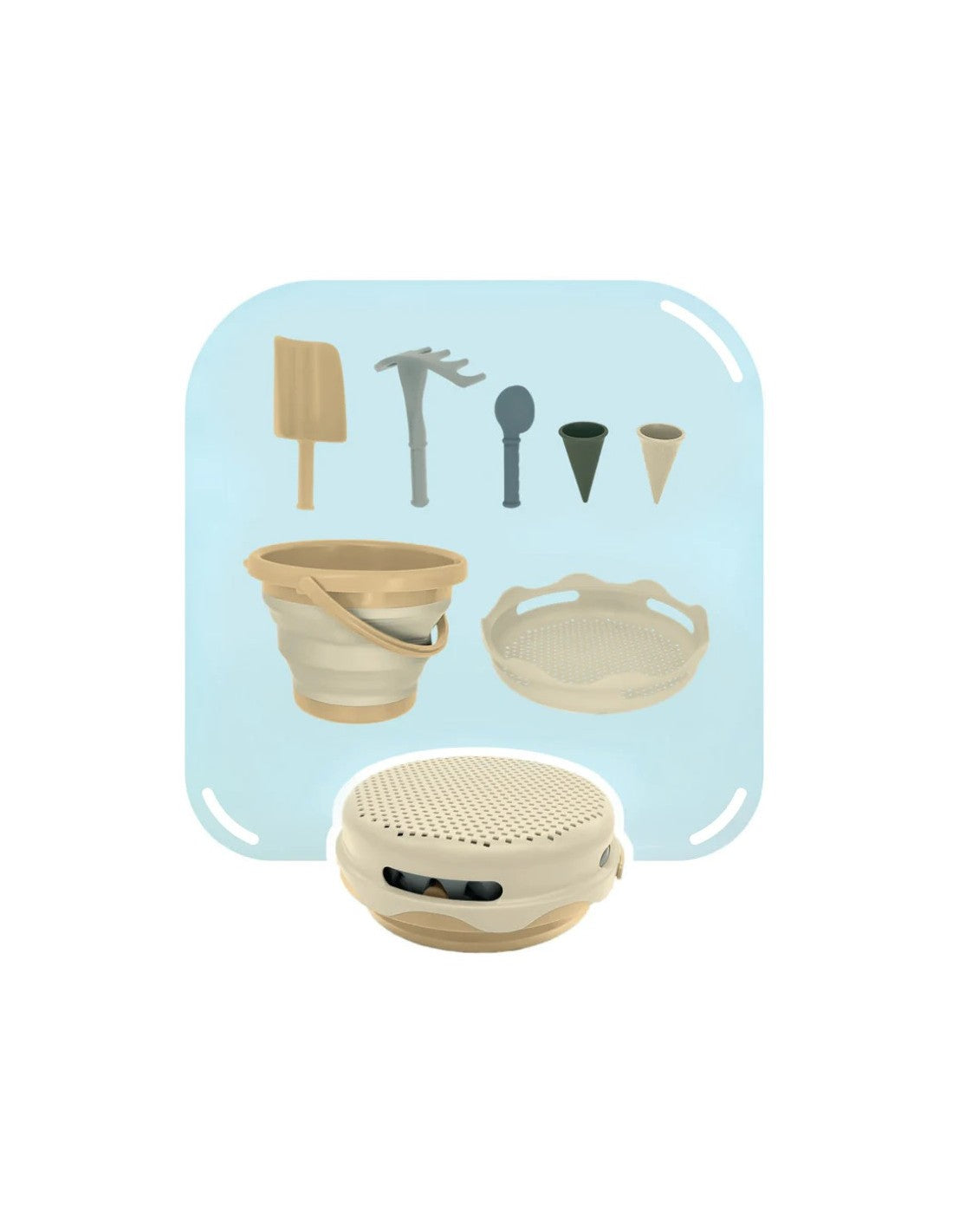 Compactoys  - 7in1 Sand Toys beige