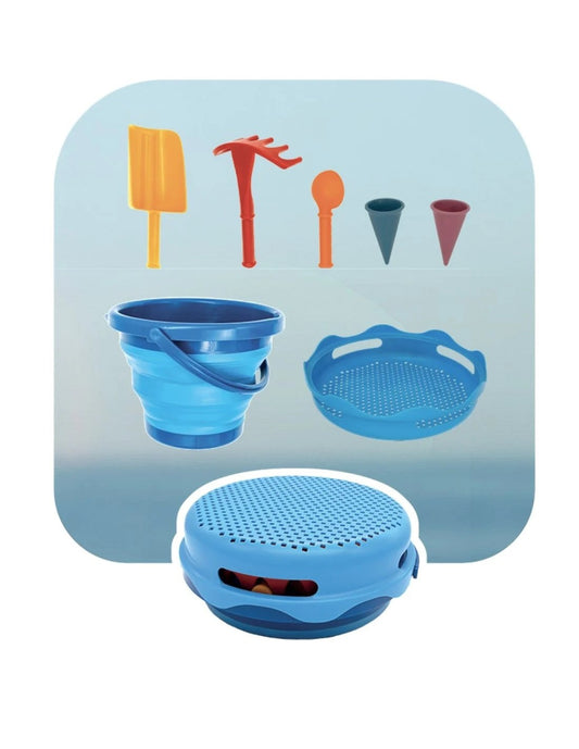 Compactoys  - 7in1 Sand Toys blauw