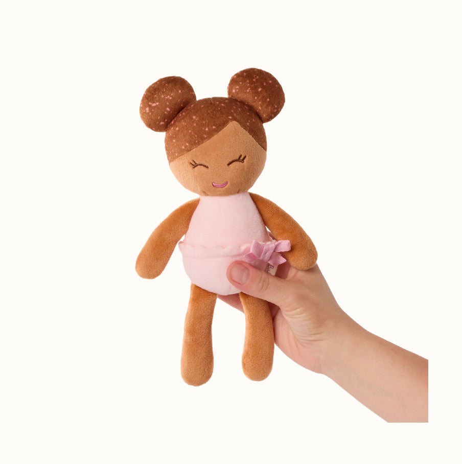 Lullababy badpopje meisje bruin haar 15cm