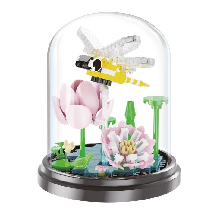 Brick garden bug 31 cm met stolp (4 soorten)