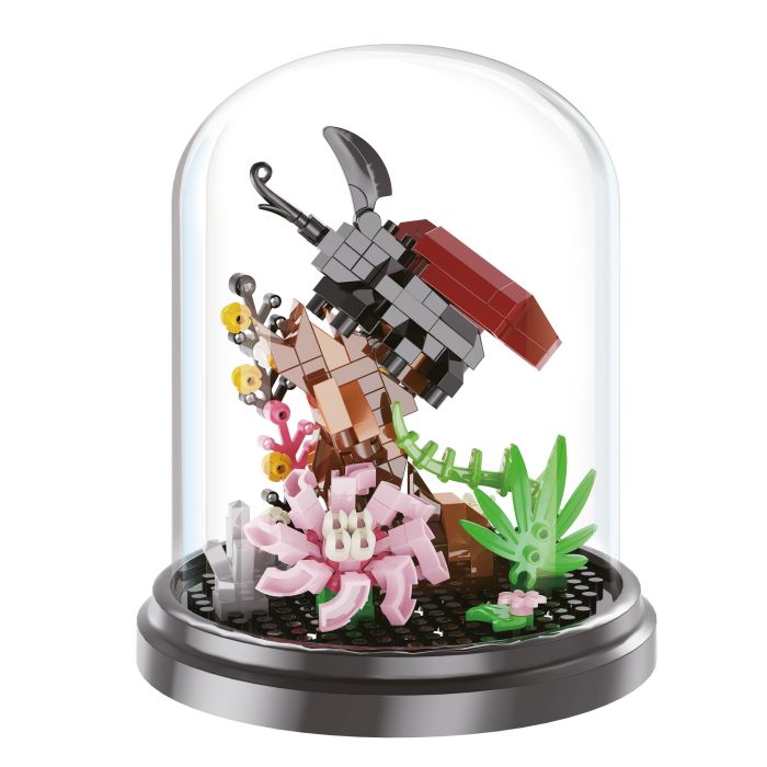 Brick garden bug 31 cm met stolp (4 soorten)