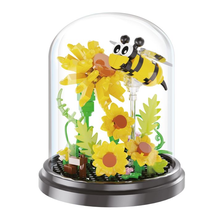 Brick garden bug 31 cm met stolp (4 soorten)