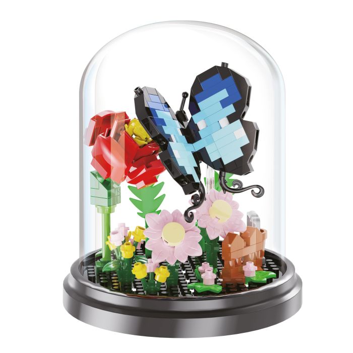 Brick garden bug 31 cm met stolp (4 soorten)