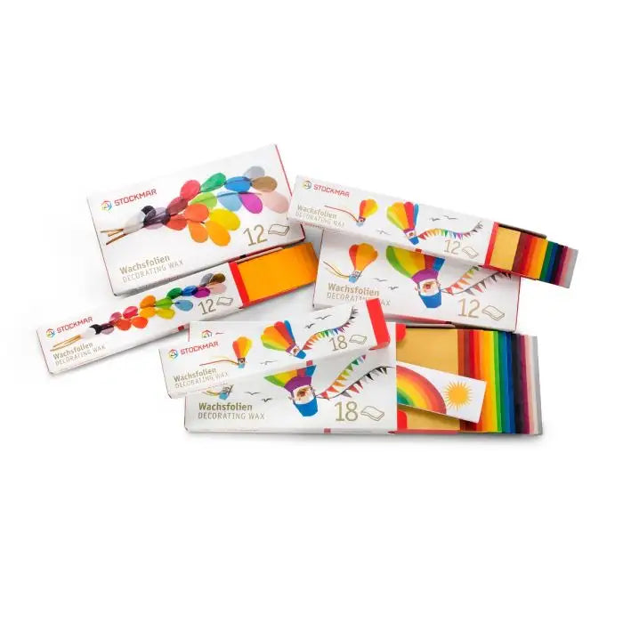 Stockmar versierwas smal - 20x4 cm - ass. 12 kl.