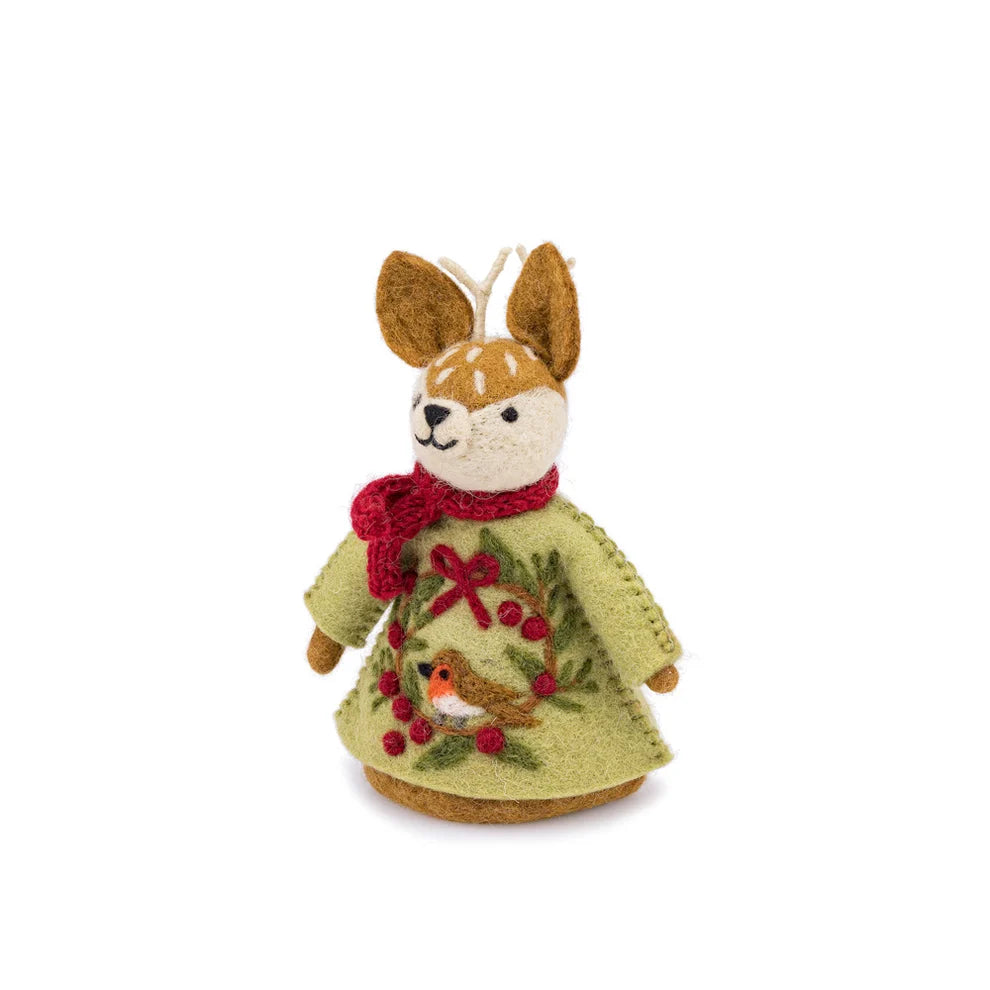 Sjaal met Verhaal - Hert English Christmas Roodborstje