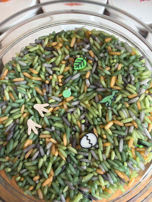 Grennn speelrijst Dino mix 750 gram