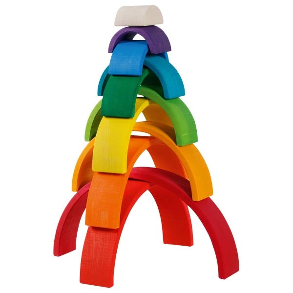 Goki - 11 delige houten regenboog
