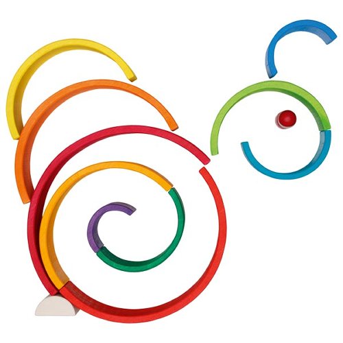 Goki - 11 delige houten regenboog