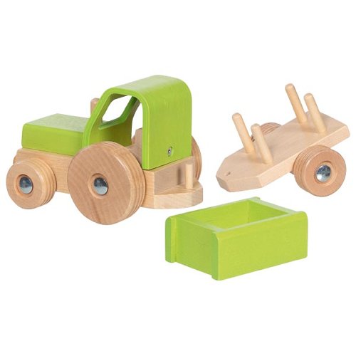 Goki Houten Tractor met aanhanger > 2 jaar