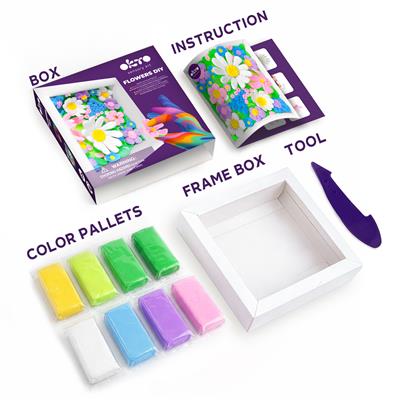 OKTO Clay Sensory Art Creative Kit - Bloemenveld > 8 jaar