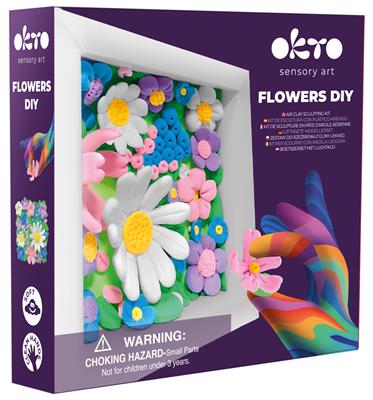 OKTO Clay Sensory Art Creative Kit - Bloemenveld > 8 jaar