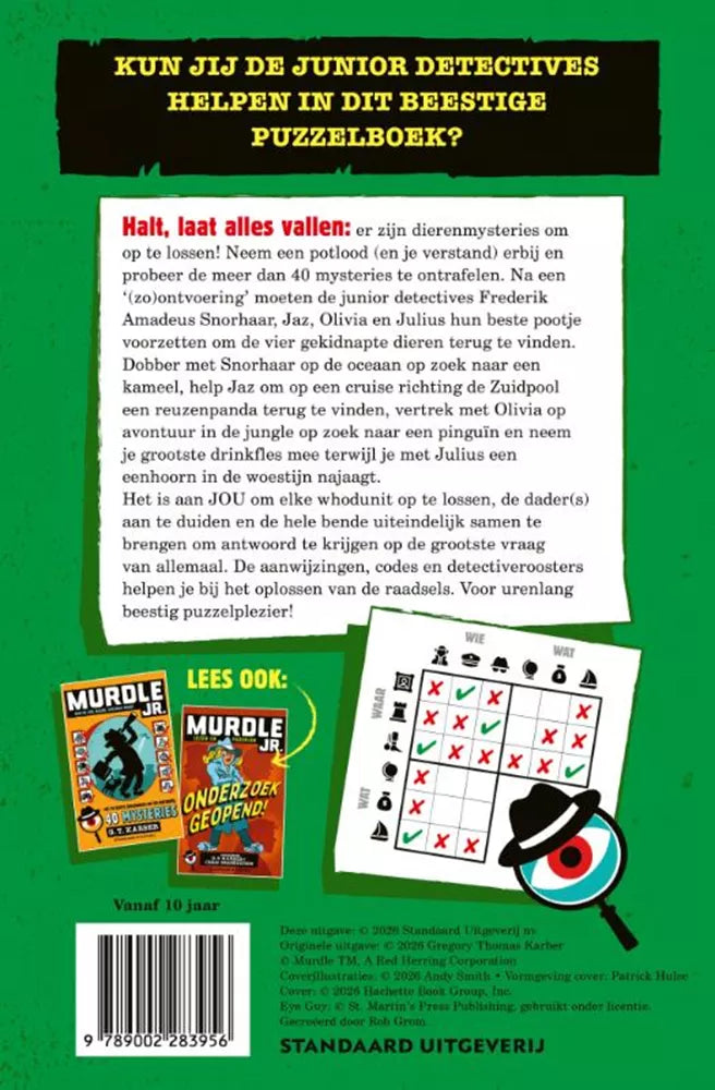 Murdle Jr Puzzelboek 3 Volg de sporen en vind de daders > 10 jaar