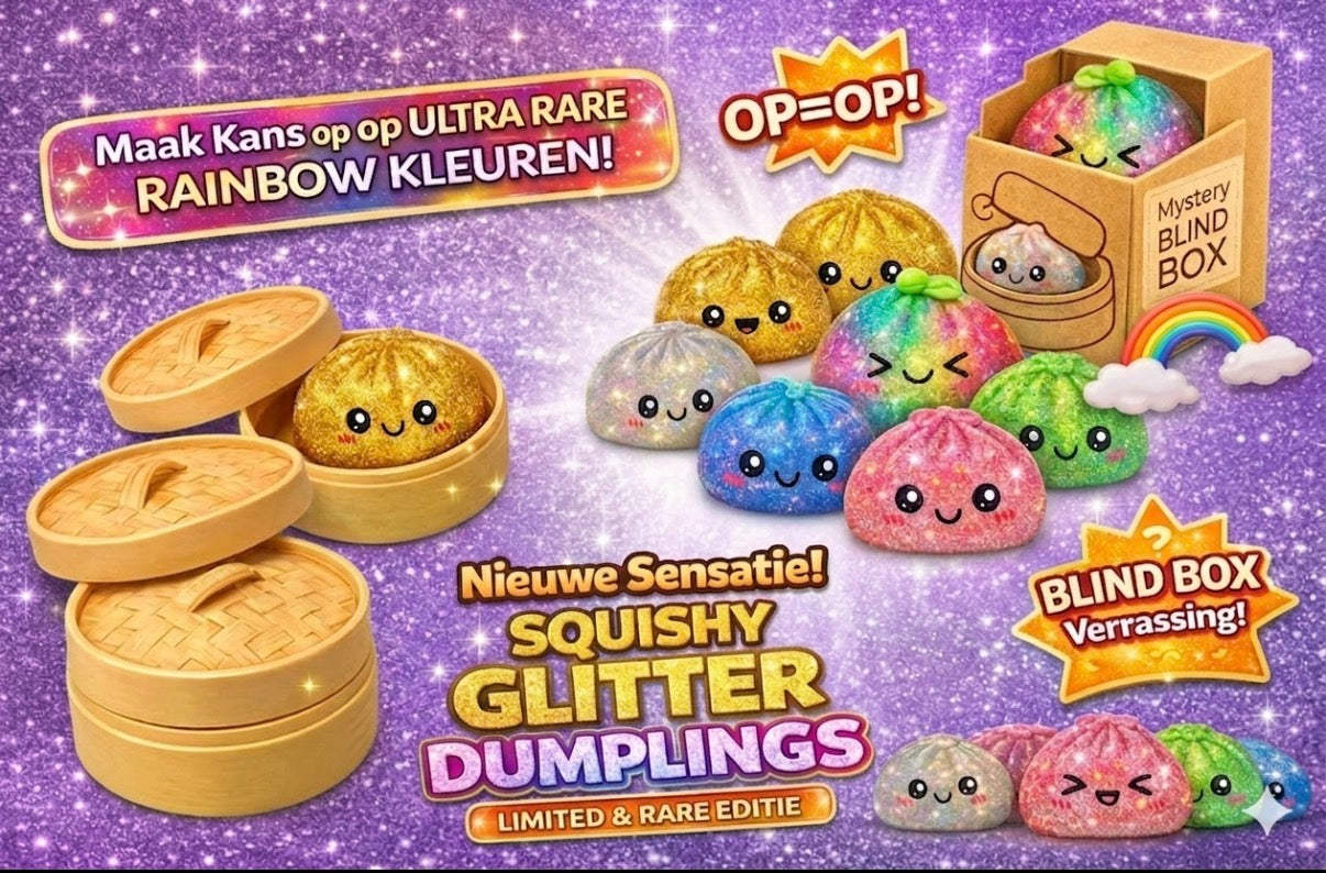Squishy Dumpling Glitter 8.5cm