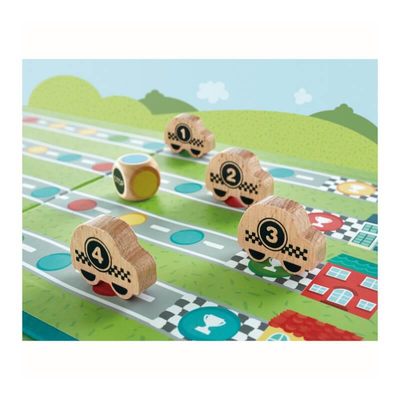 Apli - Race spel met houten autootjes > 3 jaar