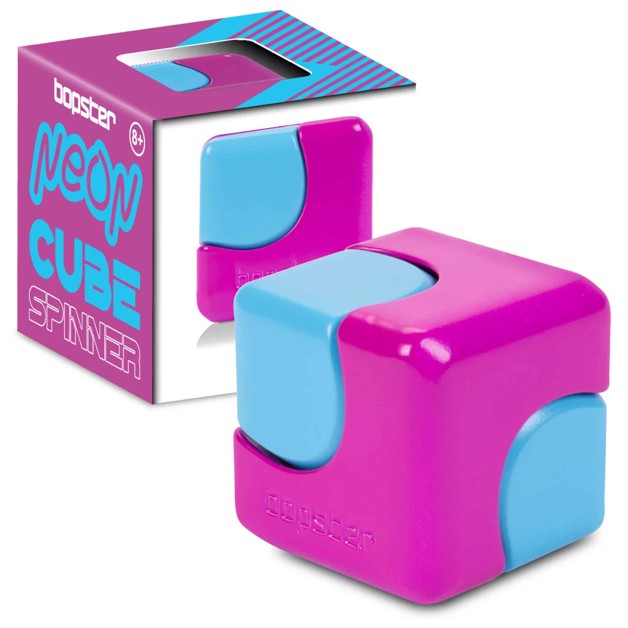 Metalen Bopster Cube Spinner NEON