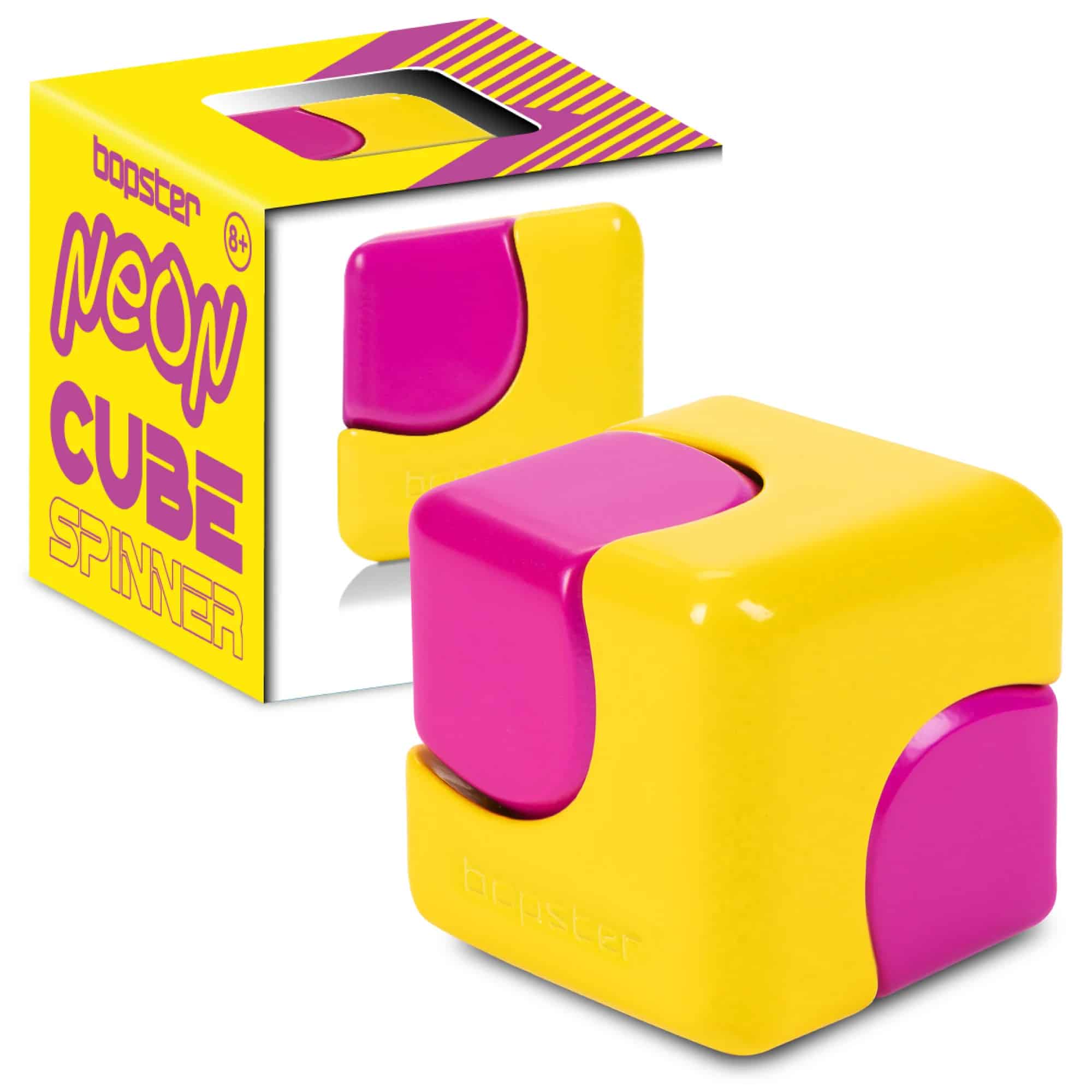 Metalen Bopster Cube Spinner NEON