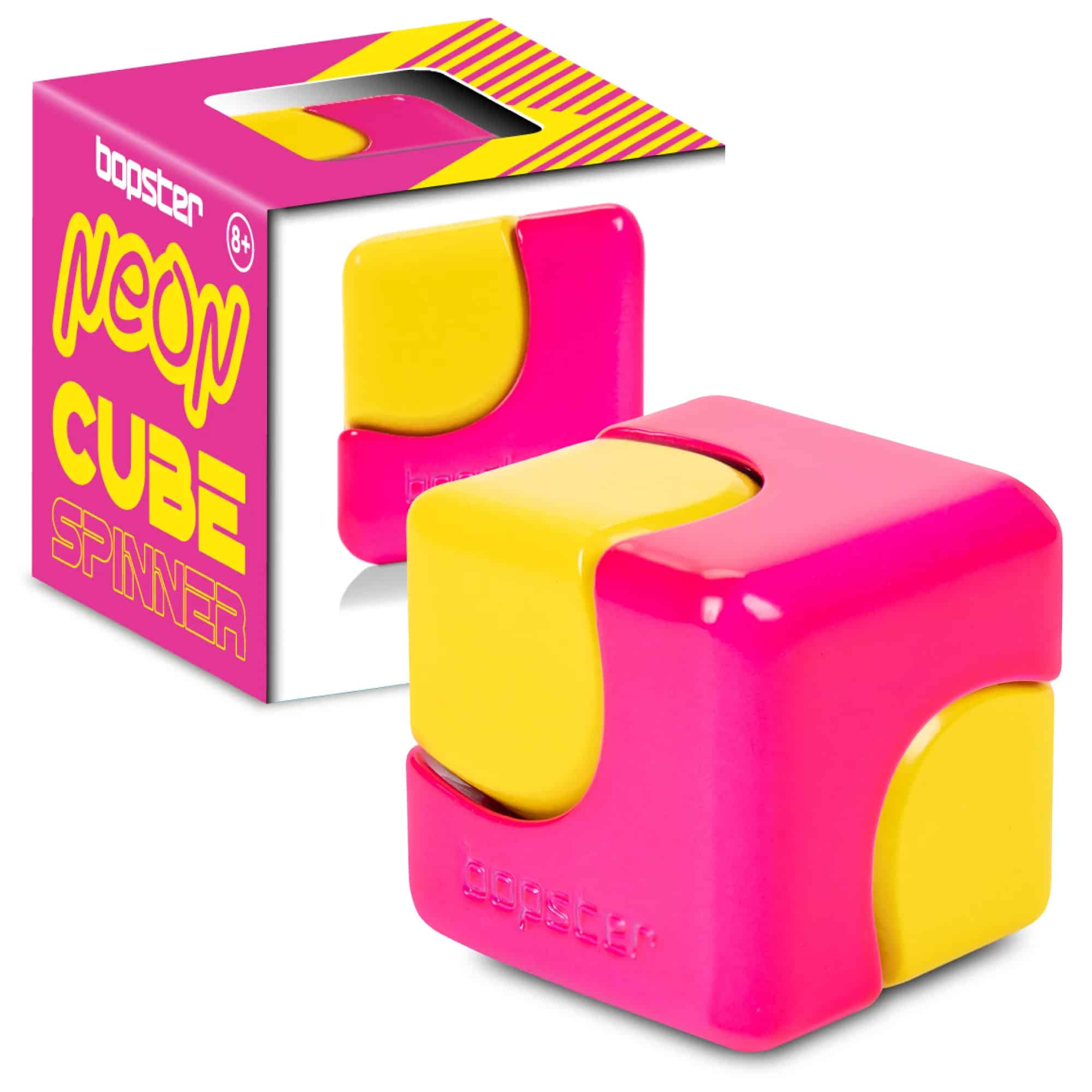 Metalen Bopster Cube Spinner NEON