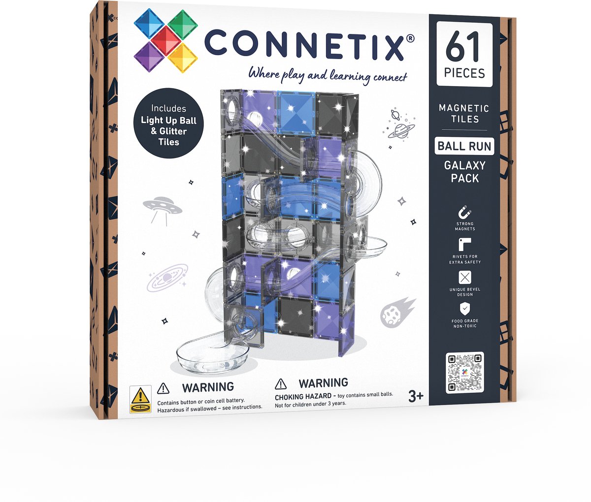Connetix Ball Run Galaxy Pack 61 pc