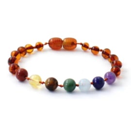 Barnsteen armband Rainbow - Kleuter