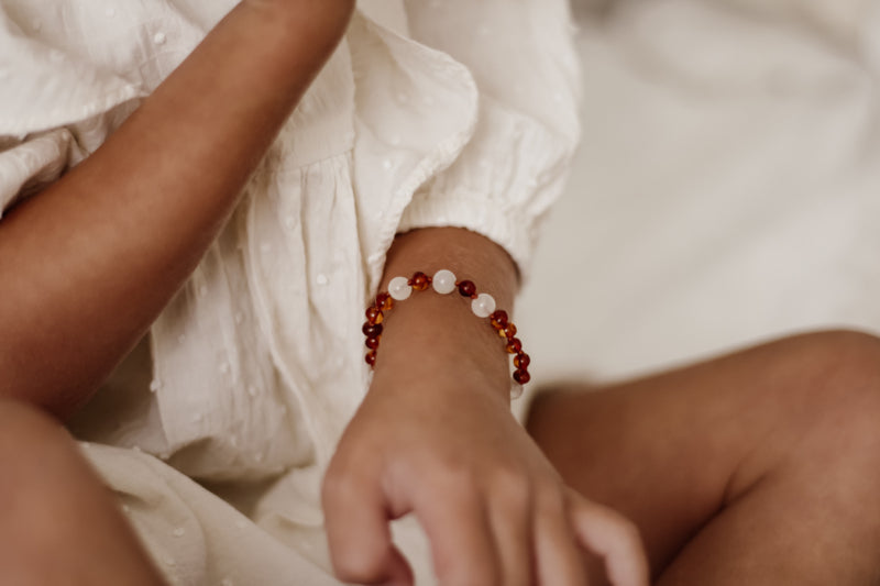 Barnsteen armband met maansteen - Kleuter