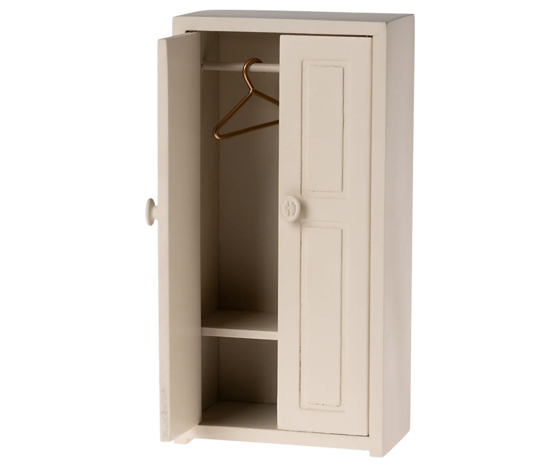 Maileg Houten Kledingkast voor muizen, Closet, Mouse - Cream