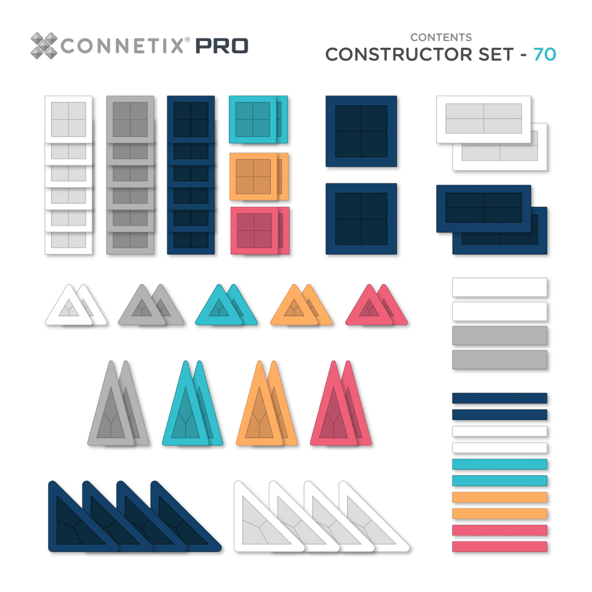 Connetix PRO Constructor Set 70 stuks
