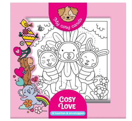 Cosy love - kaartenbox 12 kaarten