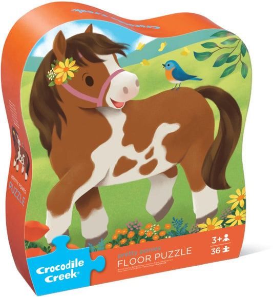 Crocodile Creek Lieve pony's puzzel - 36 stukjes