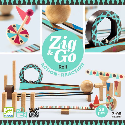 Djeco - Zig & Go - Kettingreactie - 28 stuks (DJ05640)