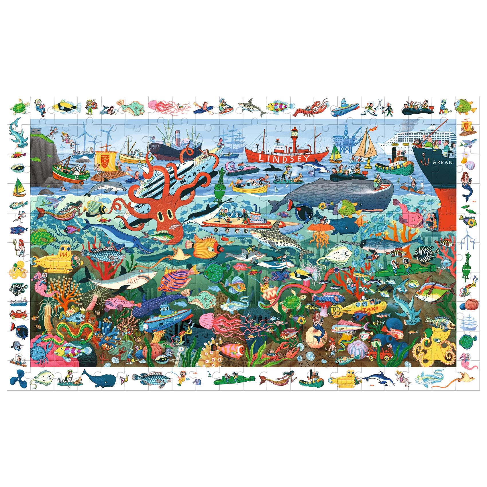Djeco Observatie puzzel De geheimen van de zee - 200 stukjes (DJ07460)