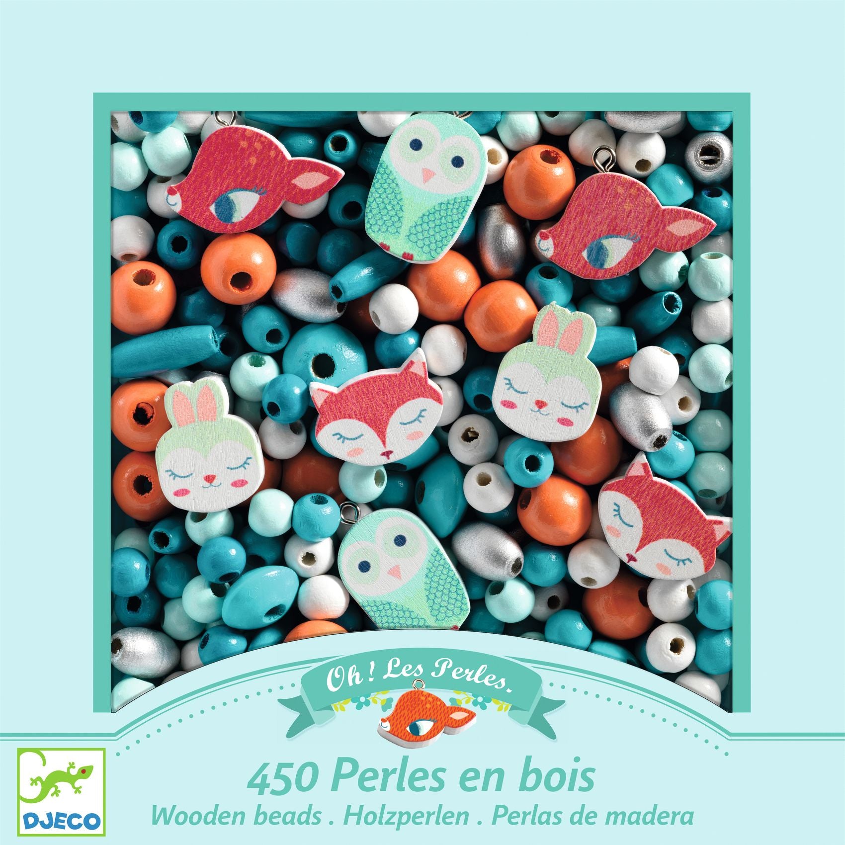 Djeco Houten kralen – Kleine dieren (DJ09807)