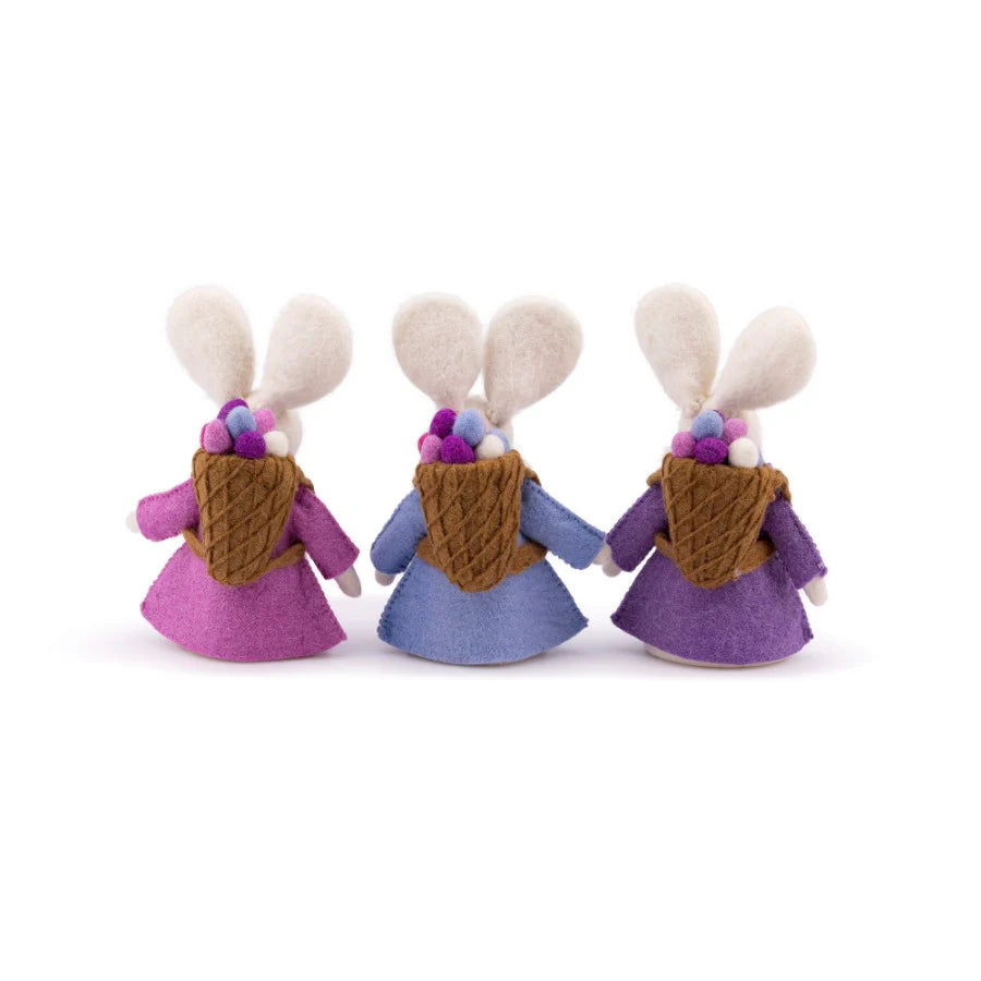Sjaal met Verhaal - Decoratie Haas met Mand - 3 kleuren