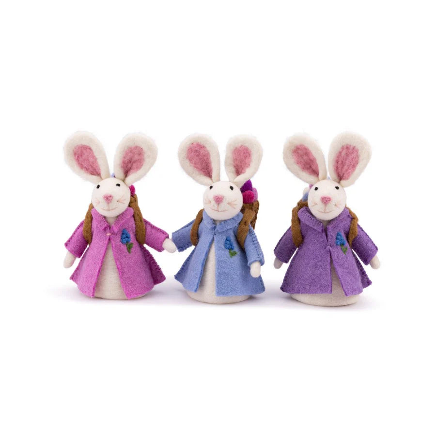 Sjaal met Verhaal - Decoratie Haas met Mand - 3 kleuren