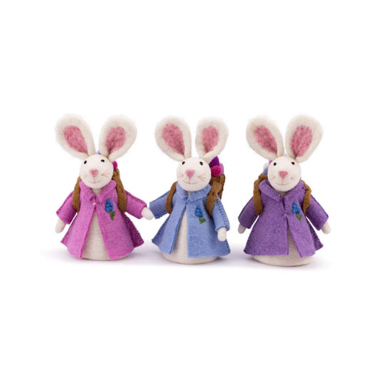 Sjaal met Verhaal - Decoratie Haas met Mand - 3 kleuren