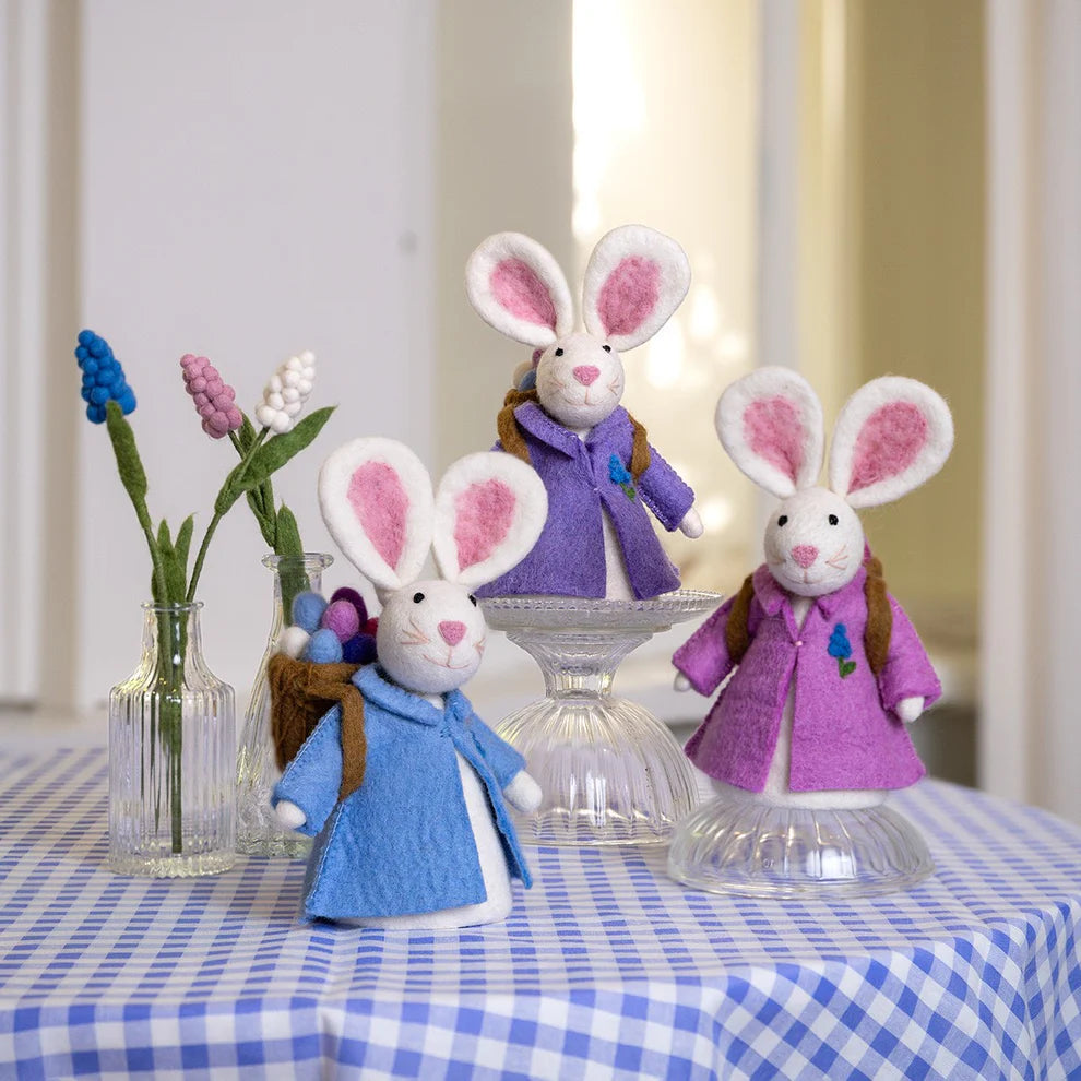 Sjaal met Verhaal - Decoratie Haas met Mand - 3 kleuren