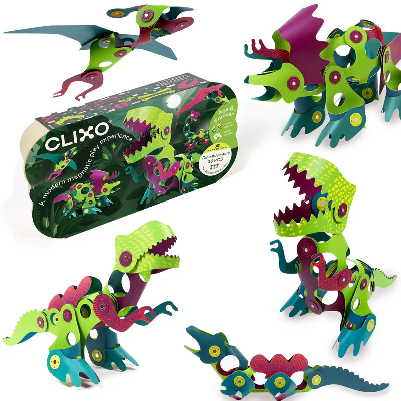 Clixo Dino Adventure Magnetisch Bouwset 36 stuks