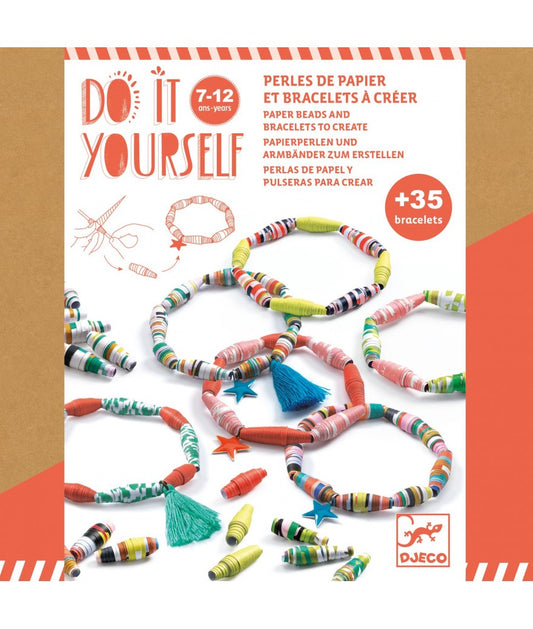 Djeco knutselset - DIY papieren armbandjes