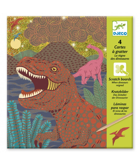 Djeco Kraskaarten Dinosaurus  > 6 jaar