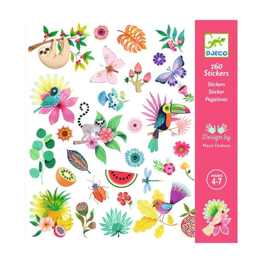 Djeco Stickers Paradijs -  160 stuks