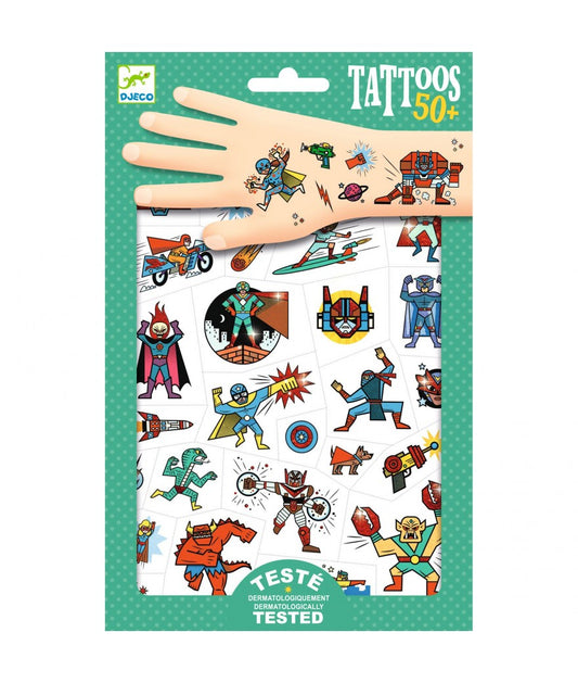 Djeco Tattoo Heros vs Villains