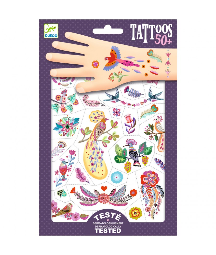 Djeco Tattoo vogels