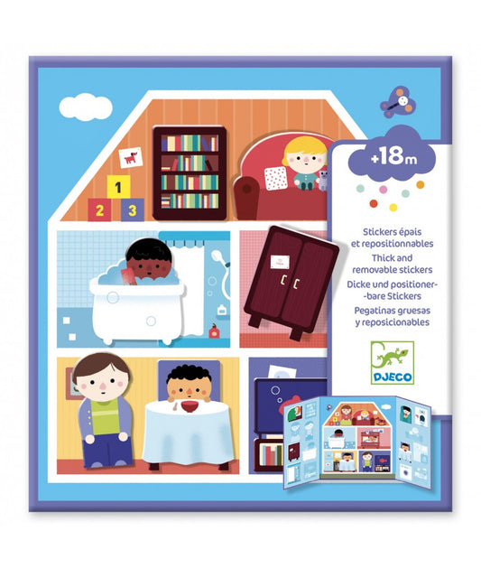 Djeco herbruikbare stickers - Huis