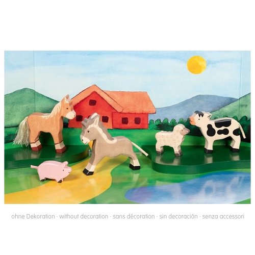 Holztiger – Houten Boerderijdieren Set | 5 Stuks ( 80629) NIEUW