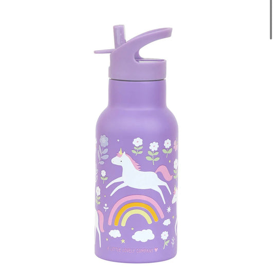 A Little lovely Company RVS Drinkfles Unicorn