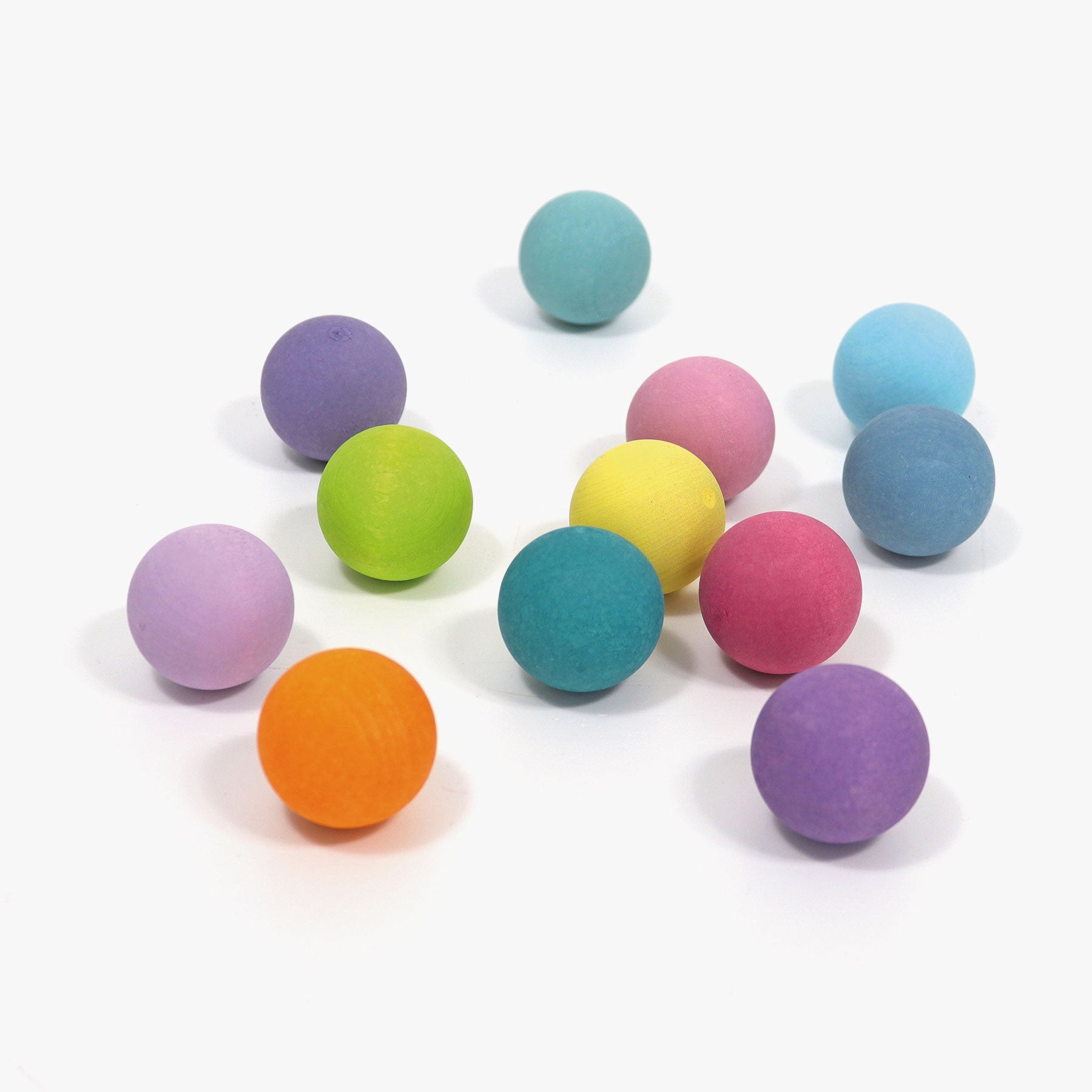 Grimm's kleine houten ballen 12 stuks - Pastel   10235