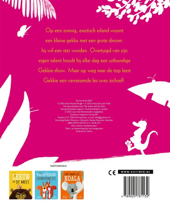 Gekkie de gekko Karton - Rachel Bright